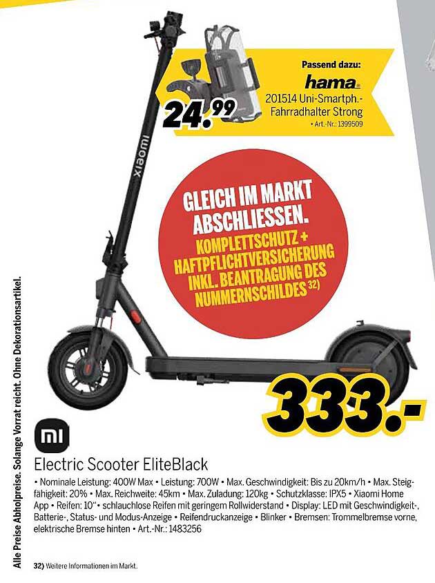 Xiaomi Electric Scooter EliteBlack