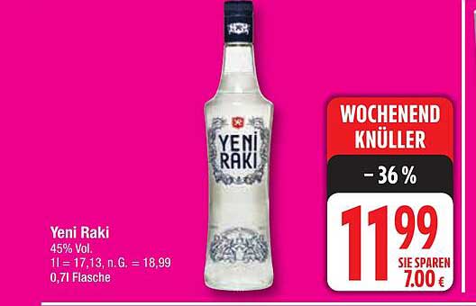 Yeni Raki 0,71L - 45% Vol.