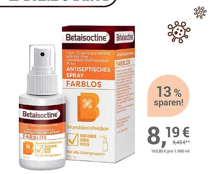 Betaisodona antiseptisches Spray farblos