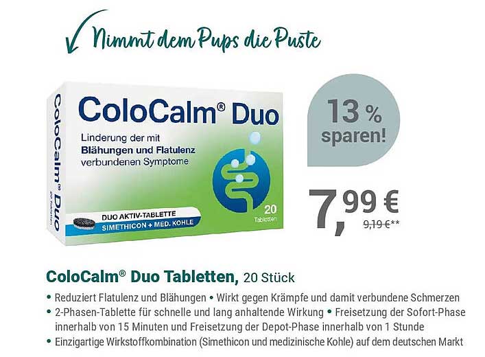 ColoCalm® Duo Tabletten, 20 Stück