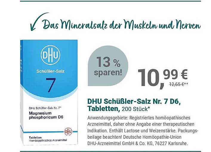 DHU Schüßler-Salz Nr. 7 D6, Tabletten, 200 Stück*