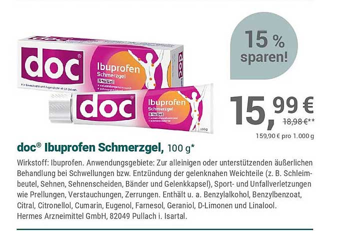doc® Ibuprofen Schmerzgel, 100 g*