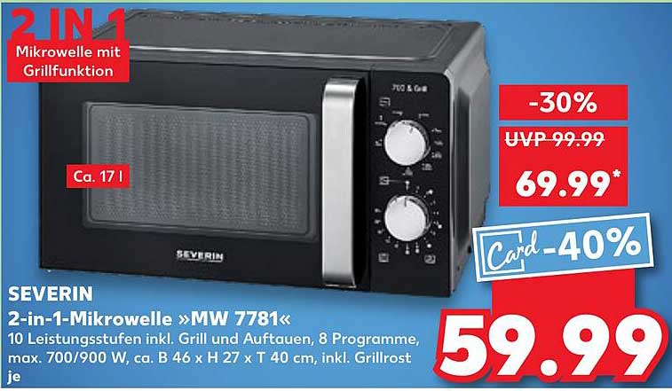 2-in-1-Mikrowelle »MW 7781« von Severin