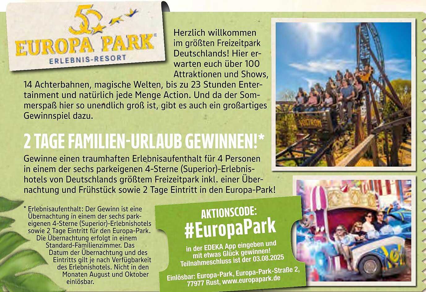 2 Tage Familien-Urlaub im Europa-Park gewinnen!