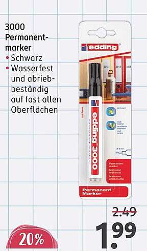 3000 Permanentmarker - Schwarz