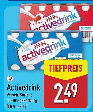 Active Drink - Verschiedene Sorten im Angebot