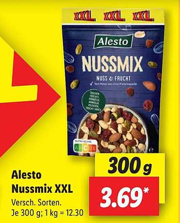 Alesto Nussmix XXL - Nuss & Frucht - 300 g