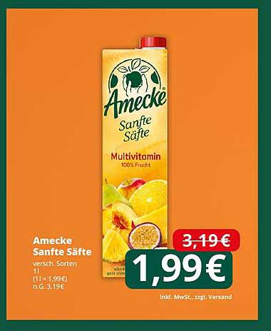 Amecke Sanfte Säfte - Multivitamin 100% Frucht