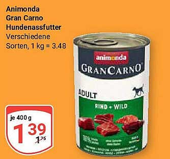 Animonda Gran Carno Hundenassfutter - Rind & Wild