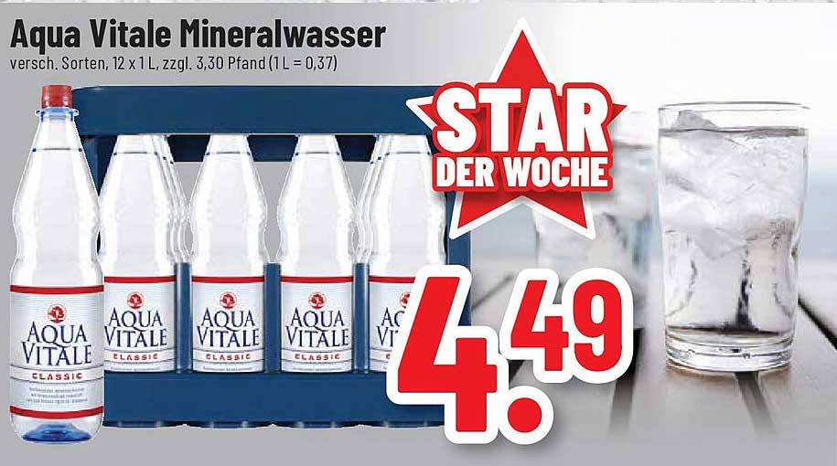 Aqua Vitale Mineralwasser 12 x 1 L