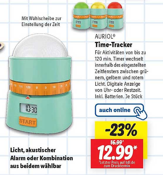 AURIOL® Time-Tracker