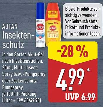 AUTAN Insektenschutz Akut-Gel und Multi-Insect-Spray