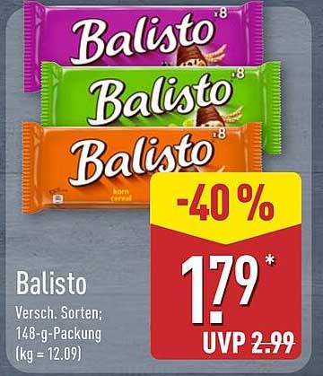Balisto – Verschiedene Sorten; 148-g-Packung