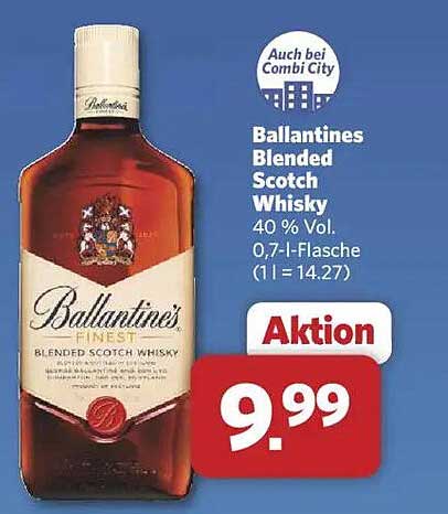 Ballantines Blended Scotch Whisky 0,7 l Flasche