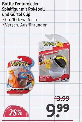 Battle Feature oder Spielfigur mit Pokéball und Gürtel Clip