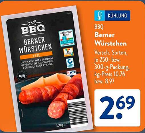 BBQ Berner Würstchen