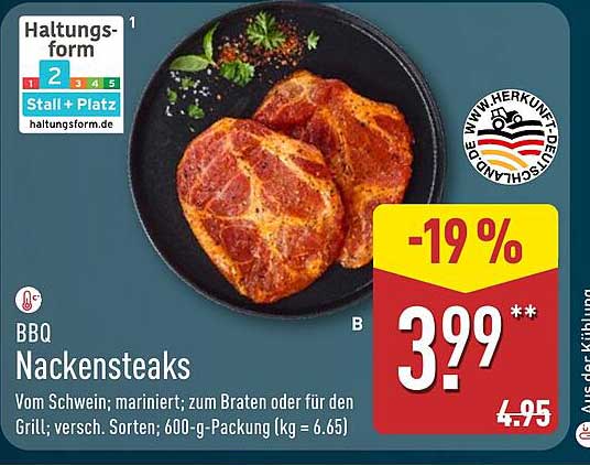 BBQ Nackensteaks