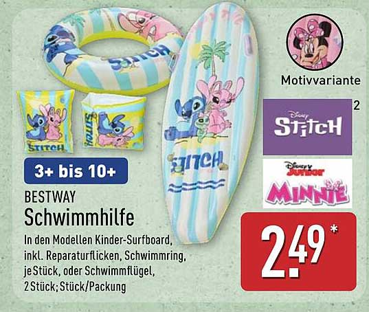 BESTWAY Schwimmhilfe in verschiedenen Motiven