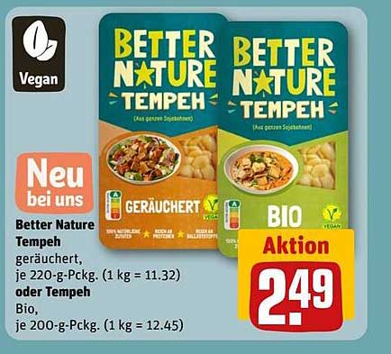 Better Nature Tempeh geräuchert oder Bio