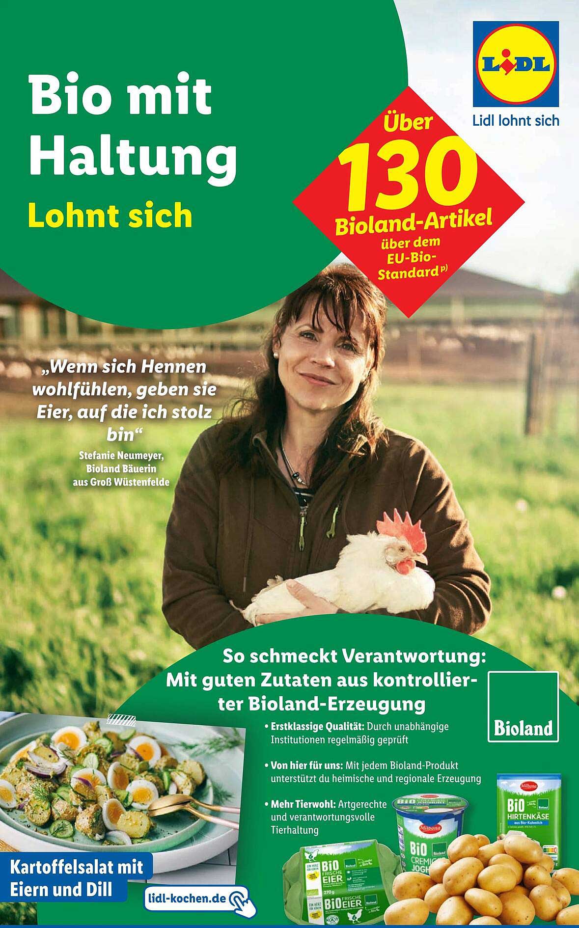 Bio mit Haltung – Über 130 Bioland-Artikel bei Lidl