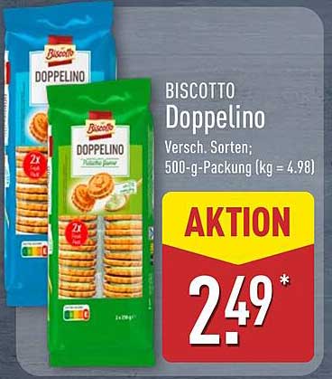 Biscotto Doppelino – Verschiedene Sorten