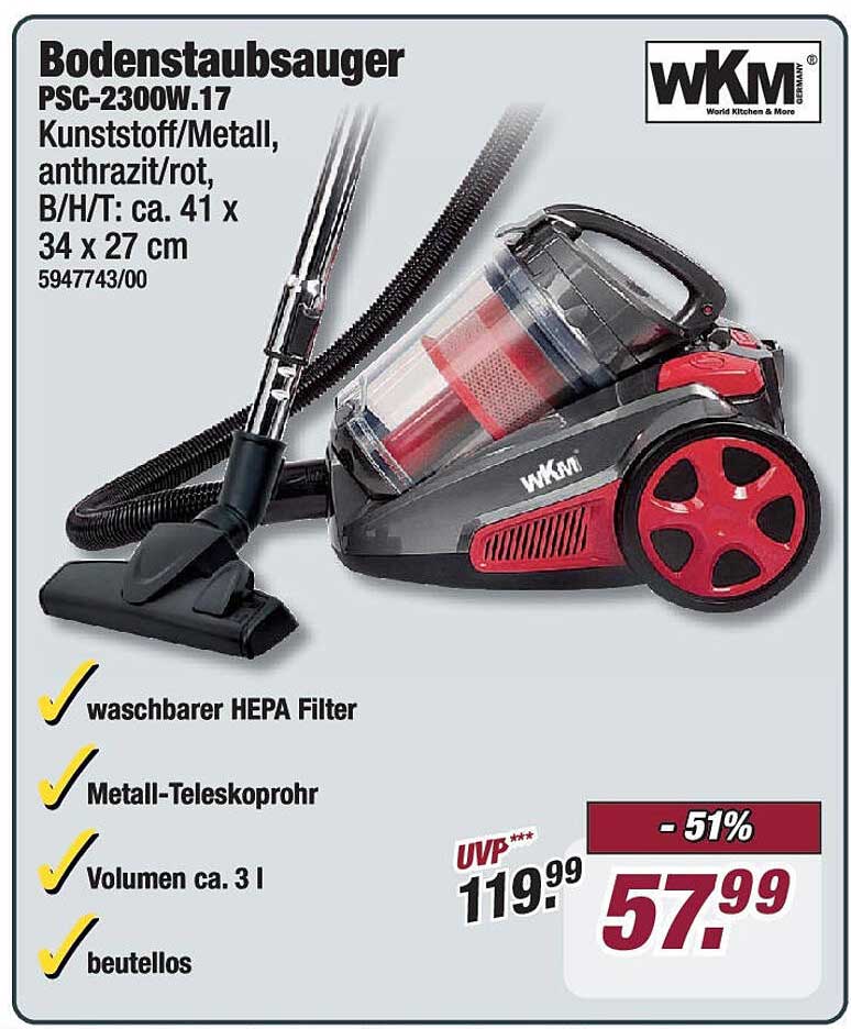 Bodenstaubsauger PSC-2300W.17