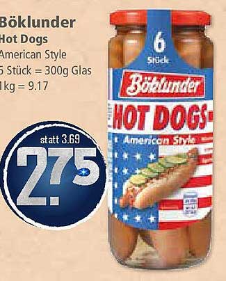Böklunder Hot Dogs American Style 6 Stück