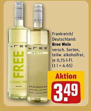 Bree Wein - Verschiedene Sorten, teils alkoholfrei