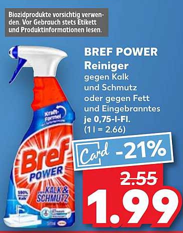BREF POWER Reiniger gegen Kalk und Schmutz