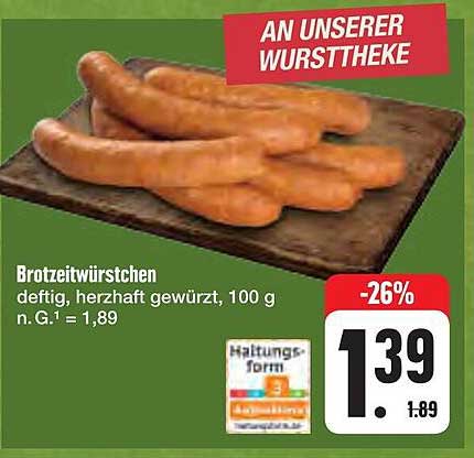 Brotzeitwürstchen, deftig und herzhaft gewürzt, 100 g