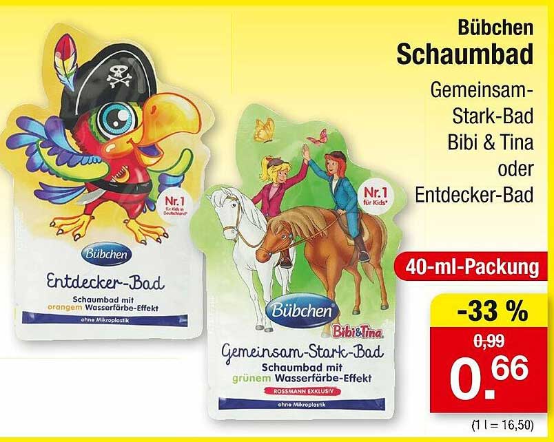 Bübchen Schaumbad Entdecker-Bad oder Gemeinsam-Stark-Bad