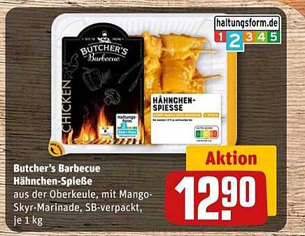 Butcher's Barbecue Hähnchen-Spieße, 1 kg