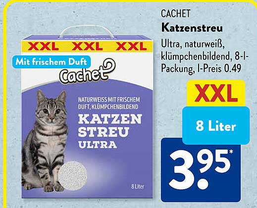 CAC HET Katzenstreu Ultra, 8 Liter