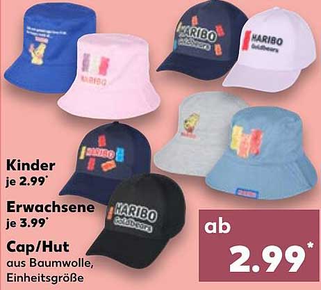 Cap/Hut aus Baumwolle, Einheitsgröße - ab 2,99*