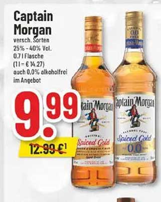 Captain Morgan – Verschiedene Sorten für den passenden Genuss