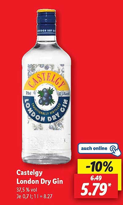 Castelgy London Dry Gin 0,7 L