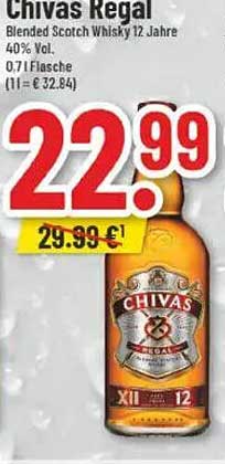 Chivas Regal Blended Scotch Whisky 12 Jahre 0,7l