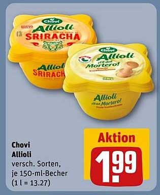 Chovi Aioli - verschiedene Sorten, je 150-ml-Becher