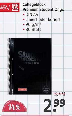 Collegeblock Premium Student Onyx