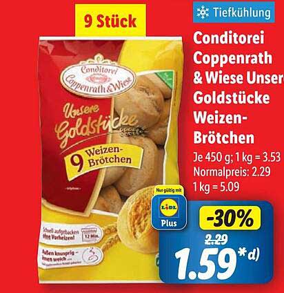 Conditorei Coppenrath & Wiese Unsere Goldstücke Weizen-Brötchen