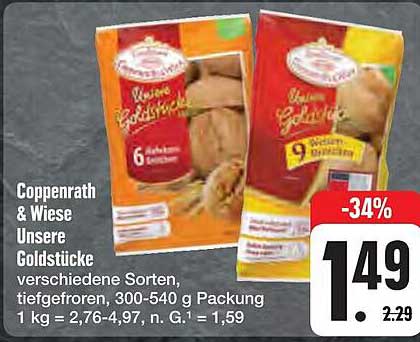 Coppenrath & Wiese Unsere Goldstücke, verschiedene Sorten, tiefgefroren