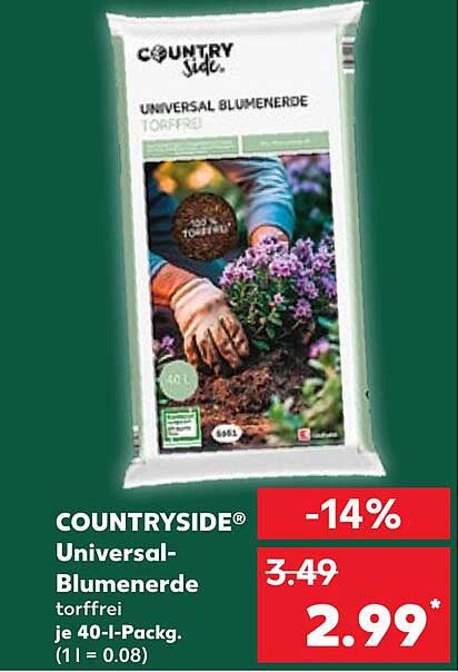 COUNTRYSIDE® Universal-Blumenerde torffrei