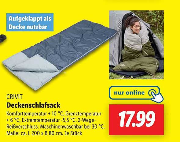 CRIVIT Decken-Schlafsack