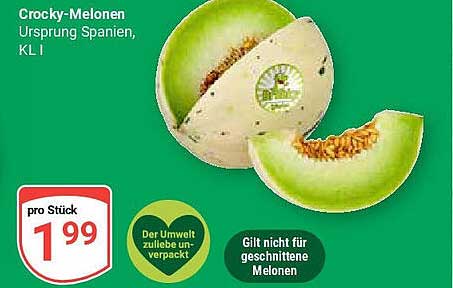 Crocky-Melonen - Ursprung Spanien, KL I