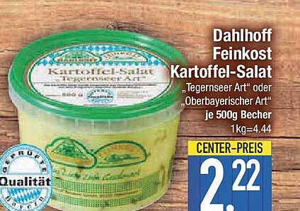 Dahlhoff Feinkost Kartoffel-Salat "Tegernseer Art" oder "Oberbayerischer Art"