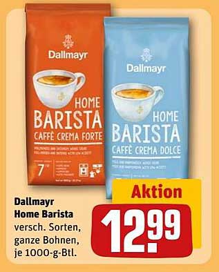 Dallmayr Home Barista Caffè Crema Forte und Dolce 1000-g-Btl.