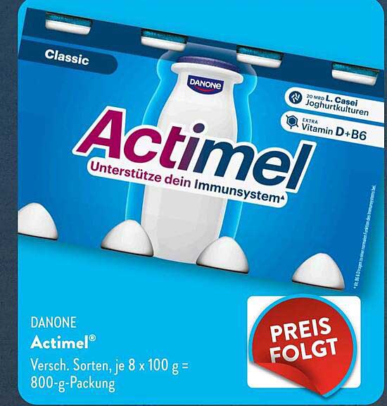 Danone Actimel, 8 x 100 g, 800-g-Packung