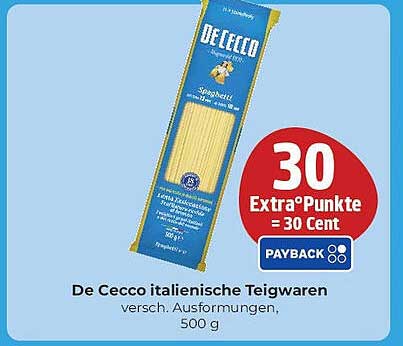 De Cecco italienische Teigwaren, 500 g - versch. Ausführungen