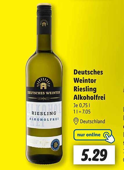 Deutsches Weintor Riesling Alkoholfrei 0,75 l