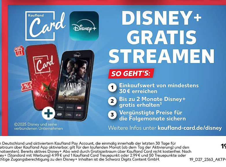 DISNEY+ GRATIS STREAMEN - Kaufland Card Angebot